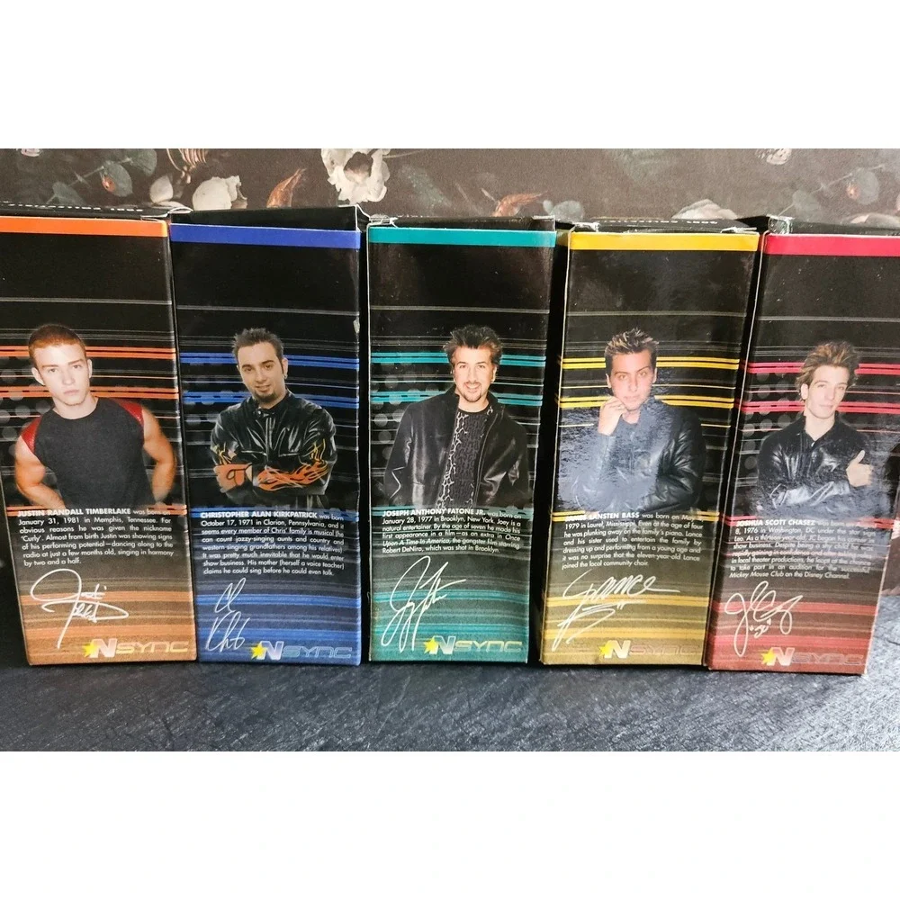 Vtg NSYNC Best Buy Exclusive Collectible Bobblehead Dolls W Boxes FULL SET 2001